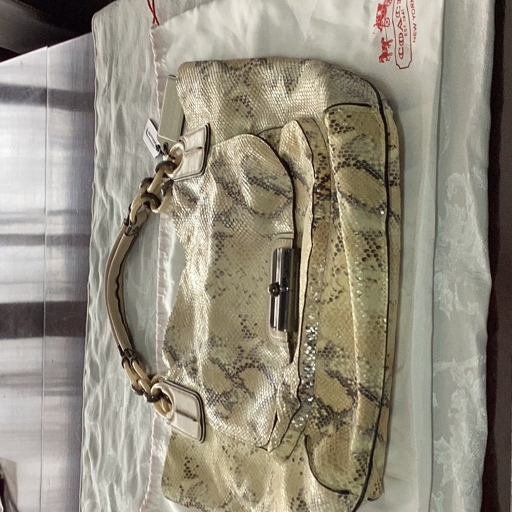 Coach huge croc tote